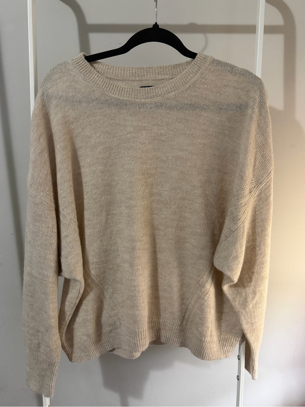 GAP Beige Scoopneck Lightweight Knit Sweater